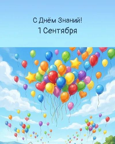 открытка с днём знаний!